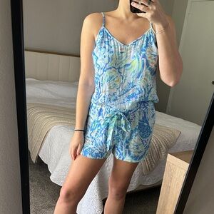 Lilly Pulitzer Deanna Sea Salt Romper